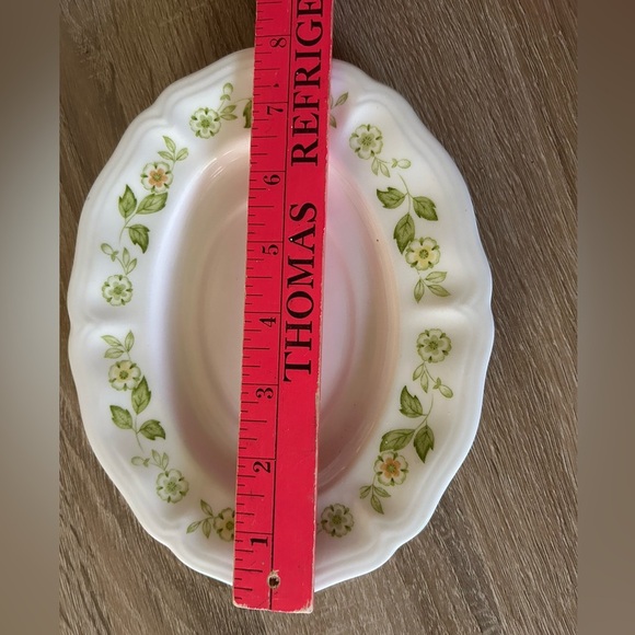 VTG Petite Flora Ironstone Gravy Boat 2 Piece Boat And Dish Floral - Picture 12 of 13